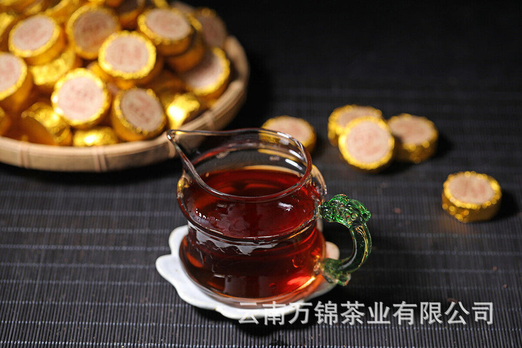 Yunnan Puer Small Tuocha Ripe Tea Original Mini Tuocha Small Round Tea Cake 500g