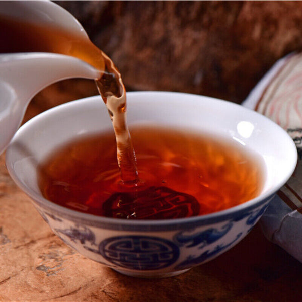 Hochwertiger Pu'er Gekochter Tee Kuchen Pu-Erh Schwarzer Tee Tribute Tee 357g