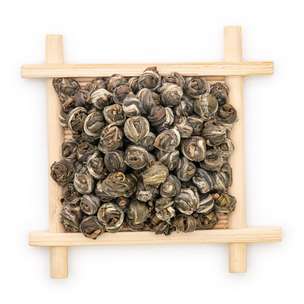 100g High quality and fragrant aroma Chinese Jasmine Pearls Green Tea 1st Grade
