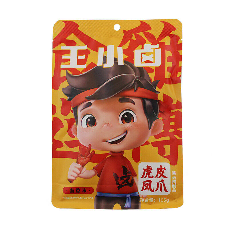 Wangxiaolu Chicken Feet Tiger Skin Chicken Feet  Instant Snacks 210g 王小卤虎皮凤爪香辣卤味
