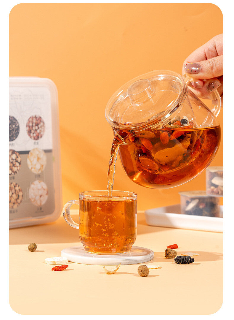 Herbal Wellness Tea Ginseng Goji Mulberry Tea Small Jar 30 Boxes