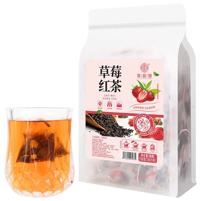 Strawberry Black Tea Herbal Tea 150g Secondary image