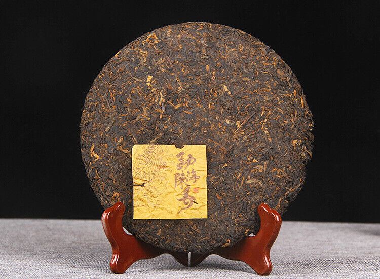357g Puerh Ripe Tea Menghai Chenxiang Yunnan Seven Seed Cake Puerh Golden Bud