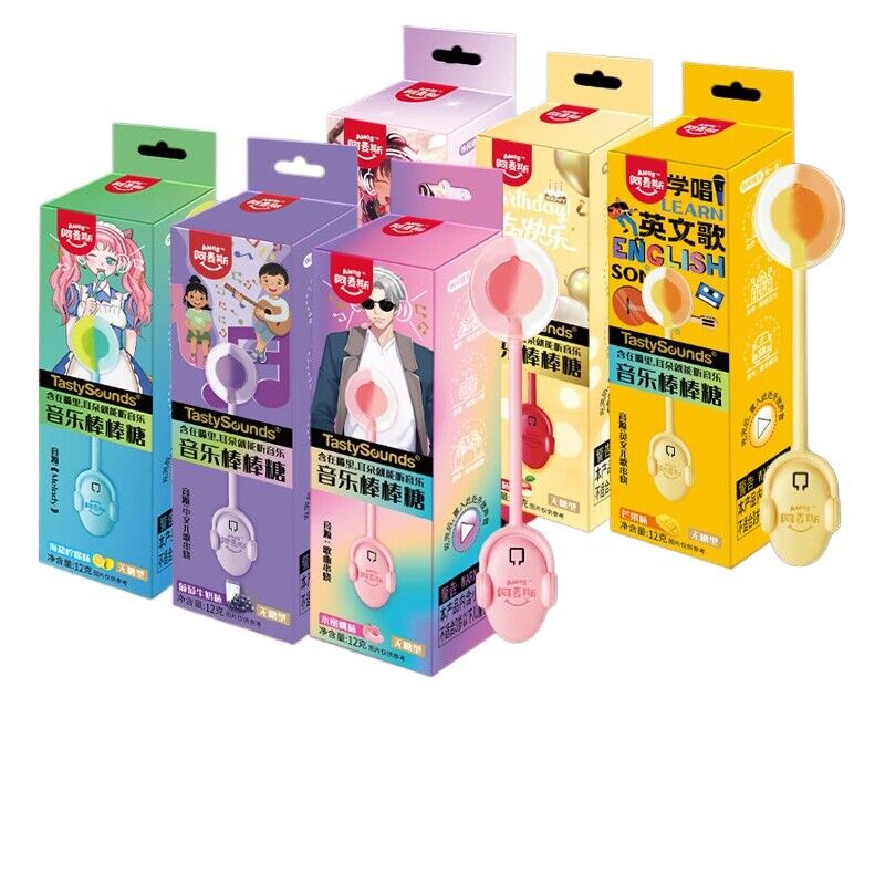 Music Lollipop Peach Flavor Singing Lollipop 会唱歌的传声棒棒糖 Main image