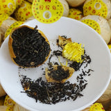 Xinhui Raw Sun-dried Xiaoqingkang Palace Puerh Ripe Tea Tinned Lemon Red Tea500g