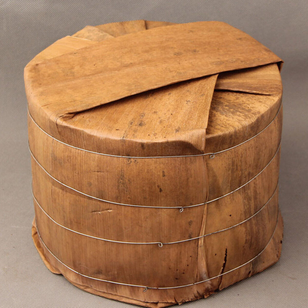 Ripe Pu-erh Tea Packing GiftCooked Puerh Tea Handmade Bamboo Basket Yunnan 500g