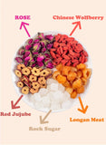 120g/box  Women's Beauty Tea Rose Longan Red Jujube Chinese Wolfberry Tea