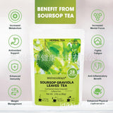 Soursop Loose Leaf Herbal Tea 84g Natural Digestive Aid Caffeine Free Blend