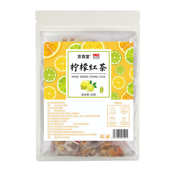 Lemon Black Tea 30 Bags 3g Triangle Pack Premium Healthy Fruit Blend
