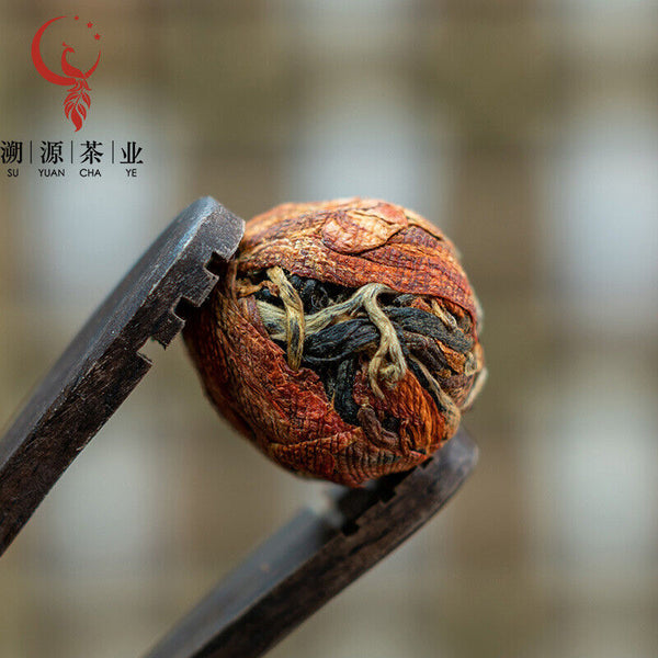 Yunnan Fengqing work black tea handmade dragon pearl small gold ball Dian Hong