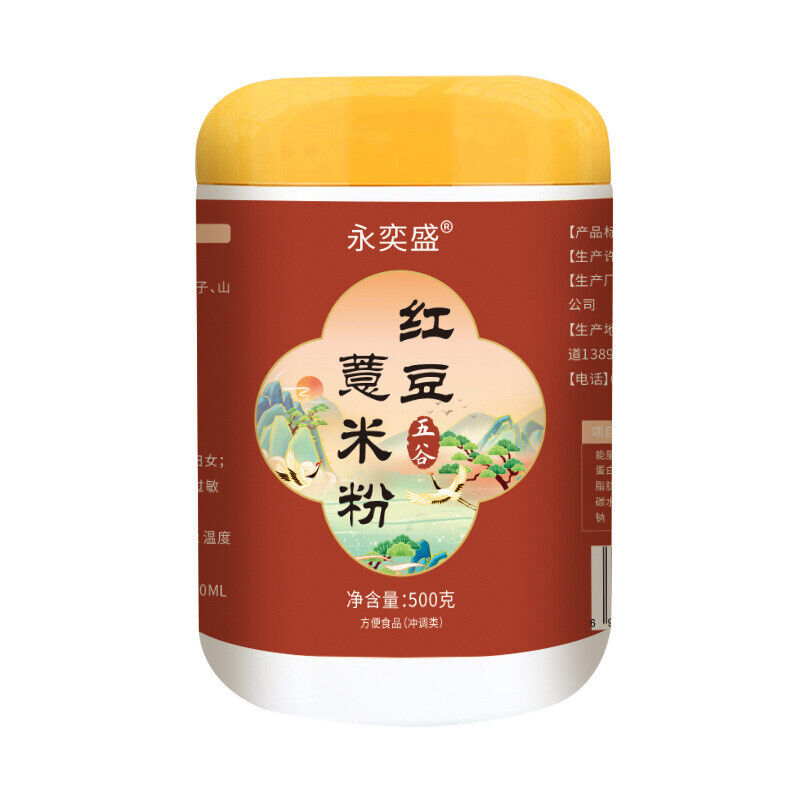 Red Bean Coix Seed Powder 500g Natural Herbal Meal Replacement Powder