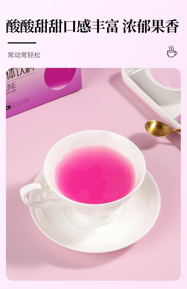 Concentrate Powder Drink Plum Lotus Leaf Juice with Probiotics & Dietary Fiber