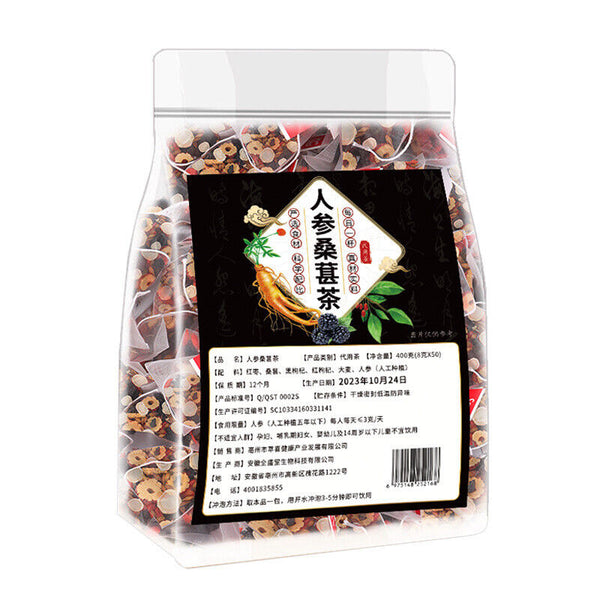 Men's Health Tea Ginseng Mulberry Wolfberry Red Dates Barley Combination Tea