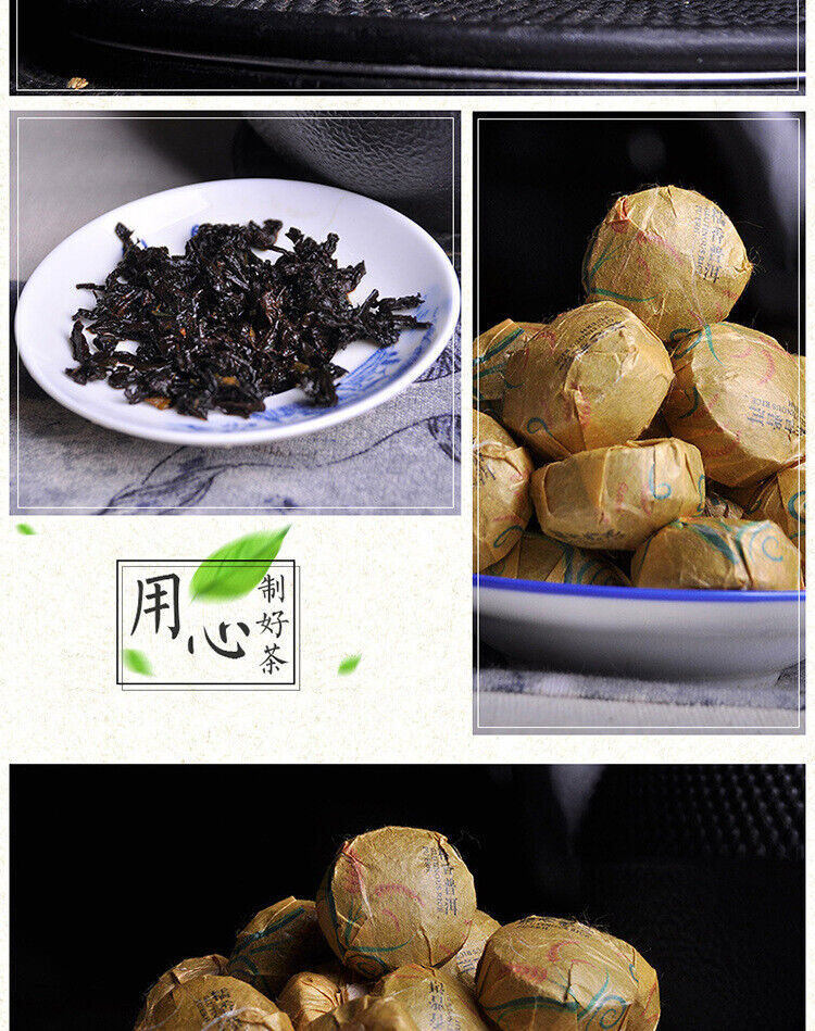 Mini Tuo Tea Yunnan Puerh Tea Glutinous Fragrance Ripe Tuo Tea 500g/1.1lb