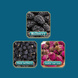 Healthy and high-quality black fruit goji berry mulberry rose tea for women