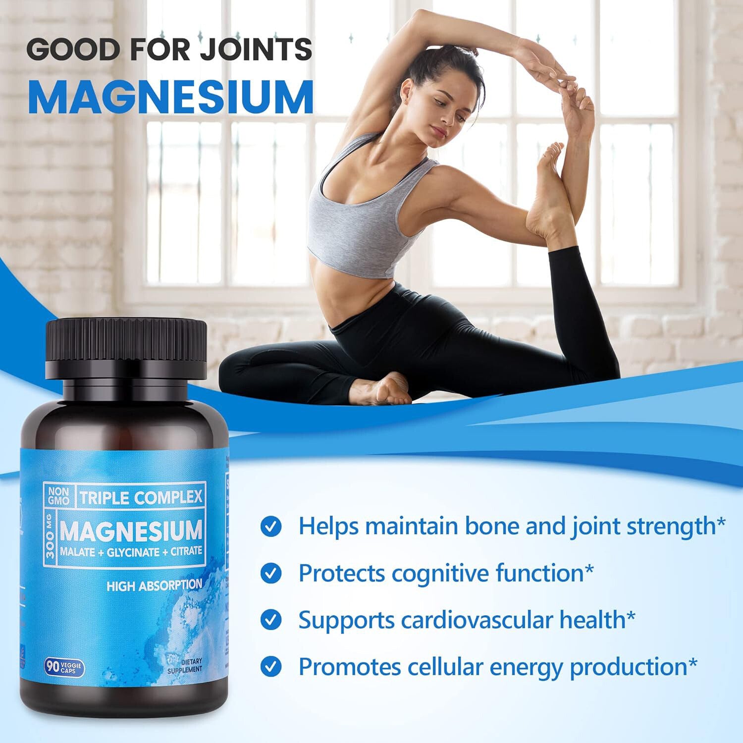 Magnesium Capsules Health Care  All-natural Ingredients Secondary image