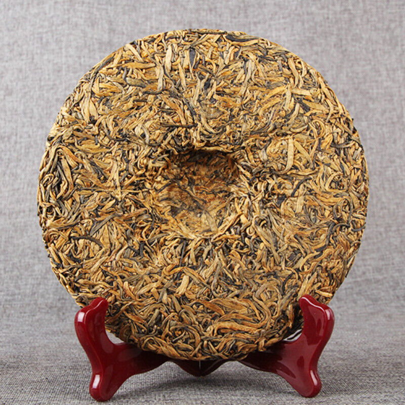 357g Top Honey Fragrant Yunnan Dianhong Black Tea Cake Golden Bud Dian Hong Tea