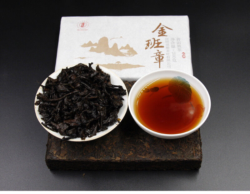 Thé en brique du Yunnan Banzhang Pu'er thé noir Menghai mûr 200g