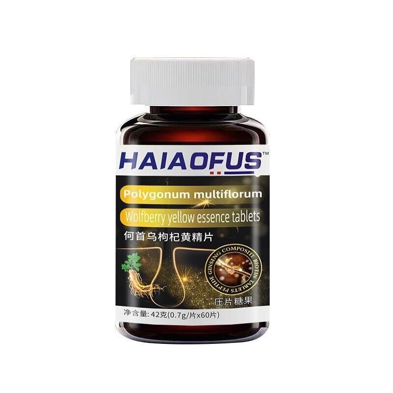 He Shou Wu Ginseng Yellow Essence Tablet Hair Tonic Oral Pressure Candy60Tablets Main image