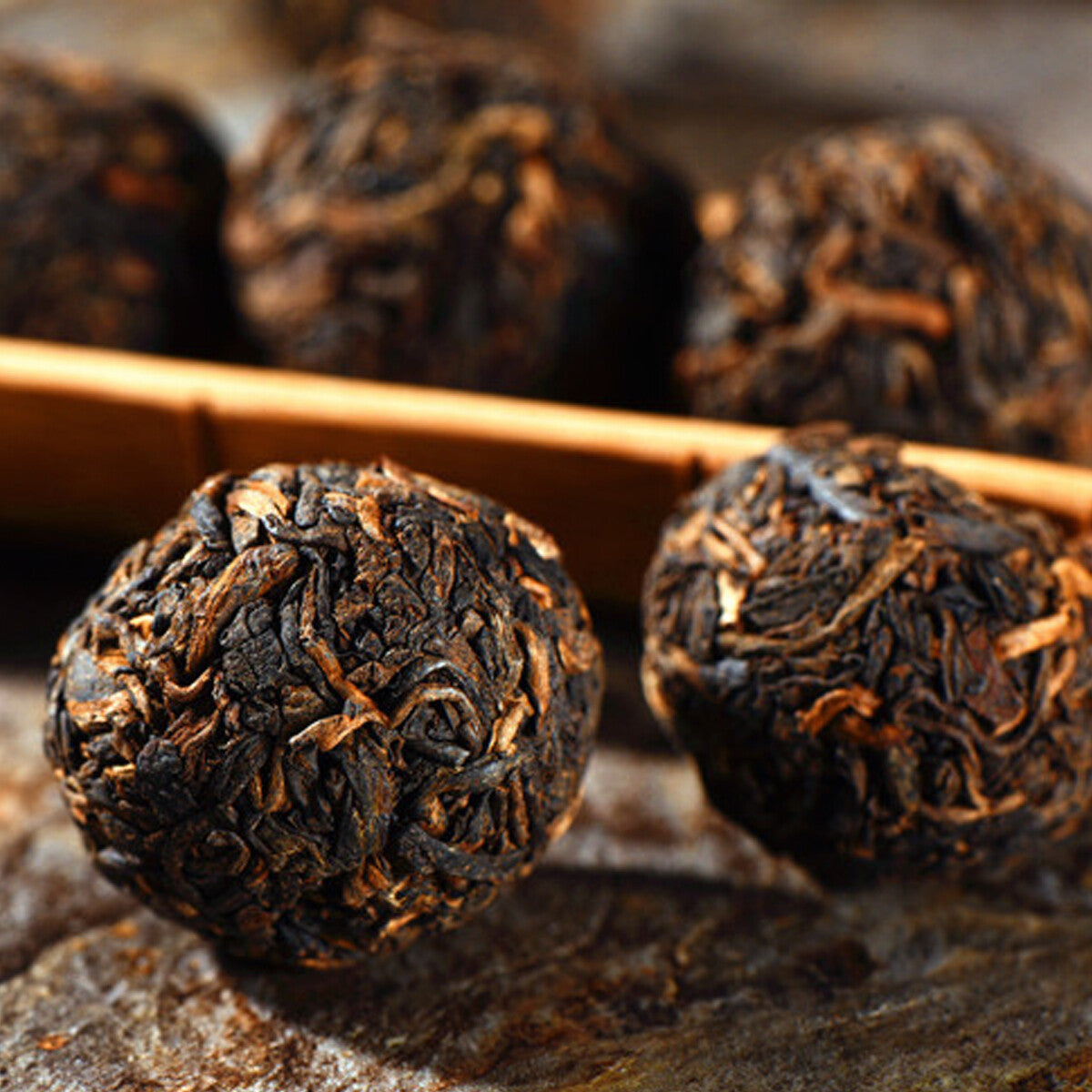 Yunnan Mini Puerh Tuo Cha 100g Premium Cooked Dragon Ball Black