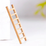 3pcs Mini Wooden Step Ladder Furniture Tools Fairy Garden Miniatures Decoration