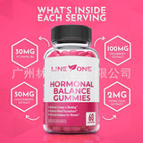 2 bottles Hormonal Balance PMS Relief 60 Gummies-Strawberry flavor