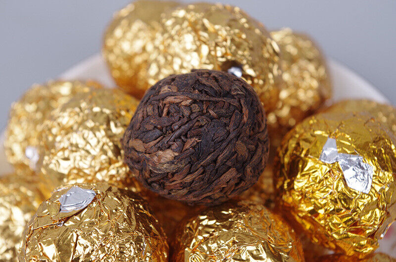 500g Yunnan Pu'er Tea Golden Bud Dragon Pearl Ancient Tree Loose Tea Black Tea