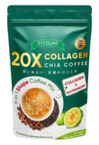 Collagen Protein Chia Seed Coffee Original Superfood Blend Natural 120g