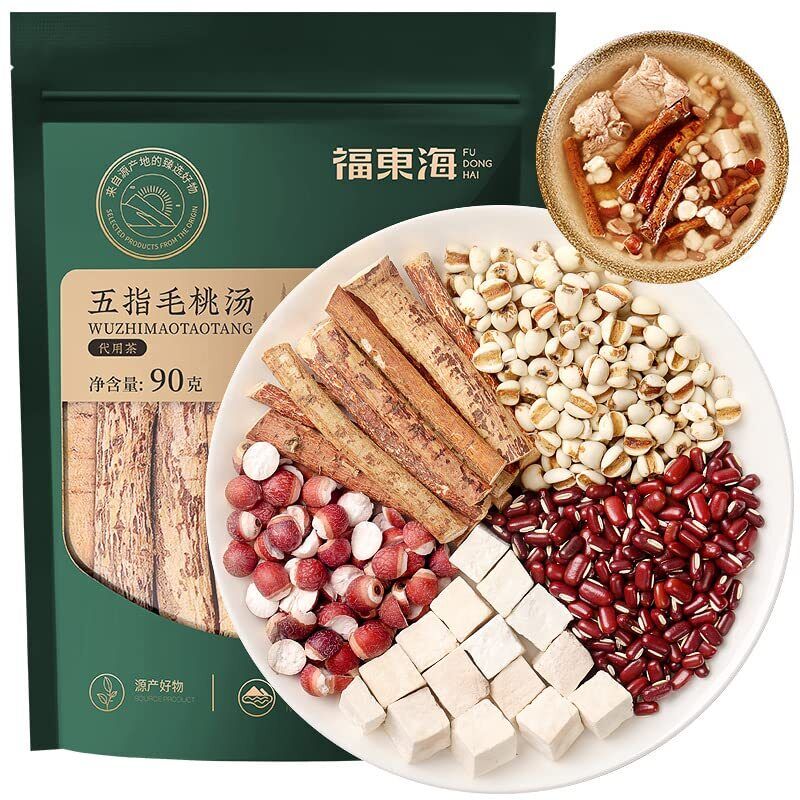 90g Red bean, Five-finger hair, Poria cocos, Euryale, Coix seed mixed soup Secondary image