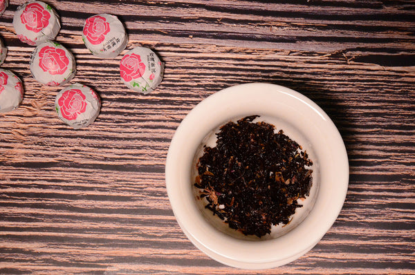 500g Yunnan Pu'er Tea Leaves Jindian Tea Factory Rose Flavor Small Tuo Tea Ripe
