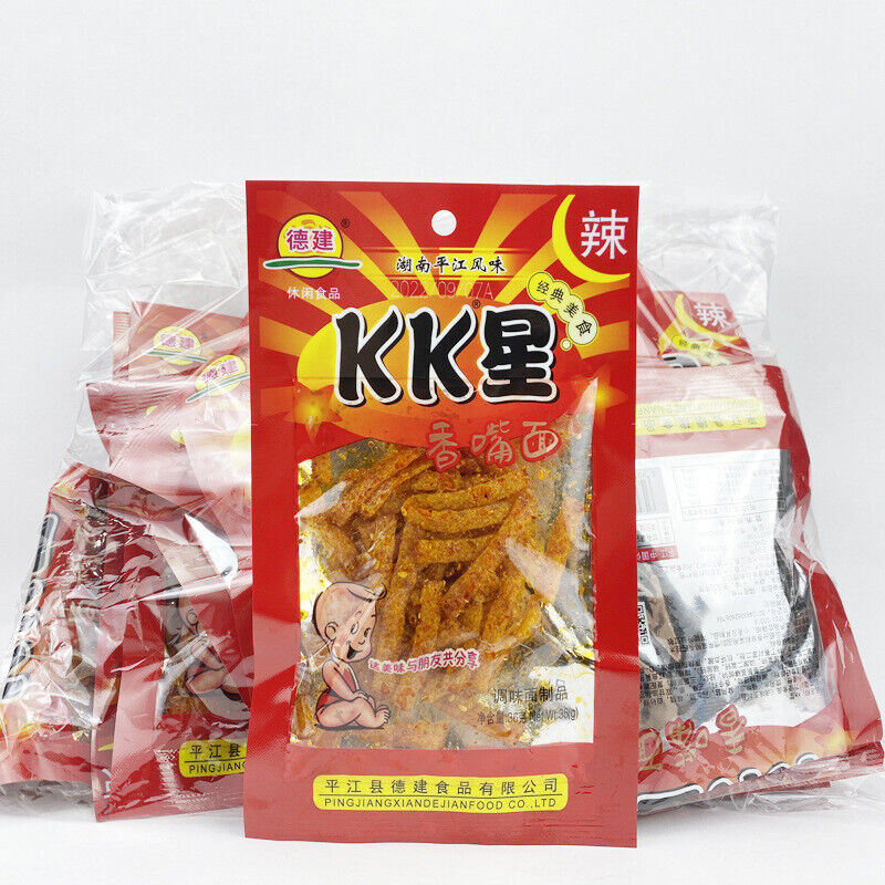 50 Bags Super Spicy Dejian KK Star Spicy Strips Hunan Specialty Snacks超辣KK星辣条50袋 Secondary image