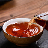 357g Yunnan Ripe Pu-erh Tea Qizi Cake Aged Fragrant Grade Early Spring