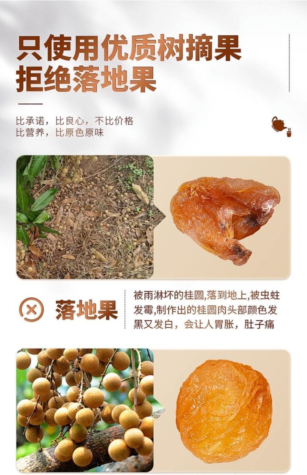 Premium Seedless Dried Longan 120g Juhe Tai Natural Energy Herbal Tea