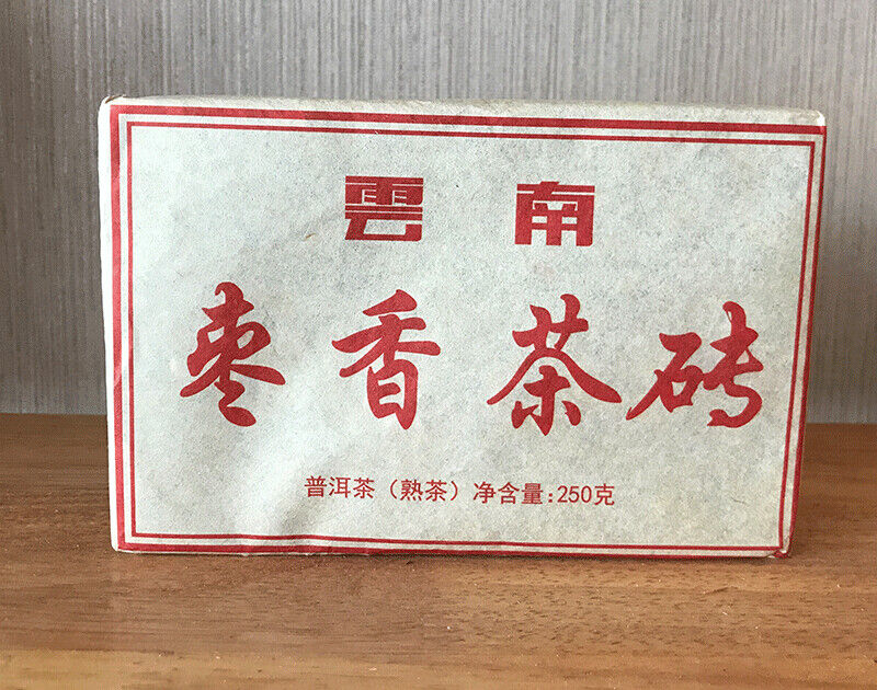 Yunnan Pu'er Ripe Tea Brick Jujube Scented Old Tea Brick 250g Main image