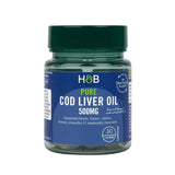 HB Holland&Barrett Cod Liver Oil DHA Capsules Fish Liver Oil 500mg*30 Capsules