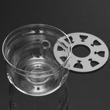 Heat-Resisting Teapot Warmer Base Glass Round Insulation Tealight Teapot Holder