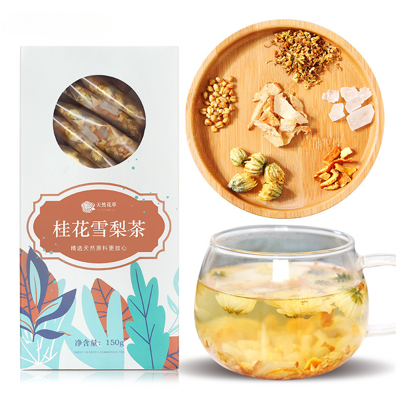 Osmanthus Snow Pear Tea Tartary Buckwheat Rock Sugar Snow Pear Chrysanthemum Tea Main image