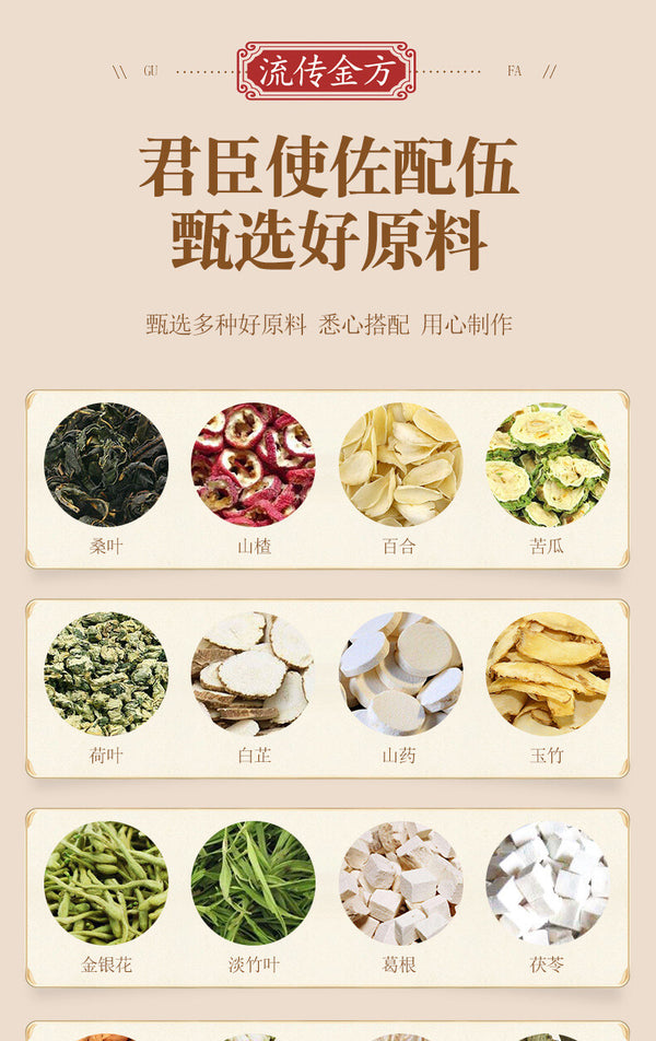The Golden Formula Chinese Medicine Acne Tea Herbal Health Tea
