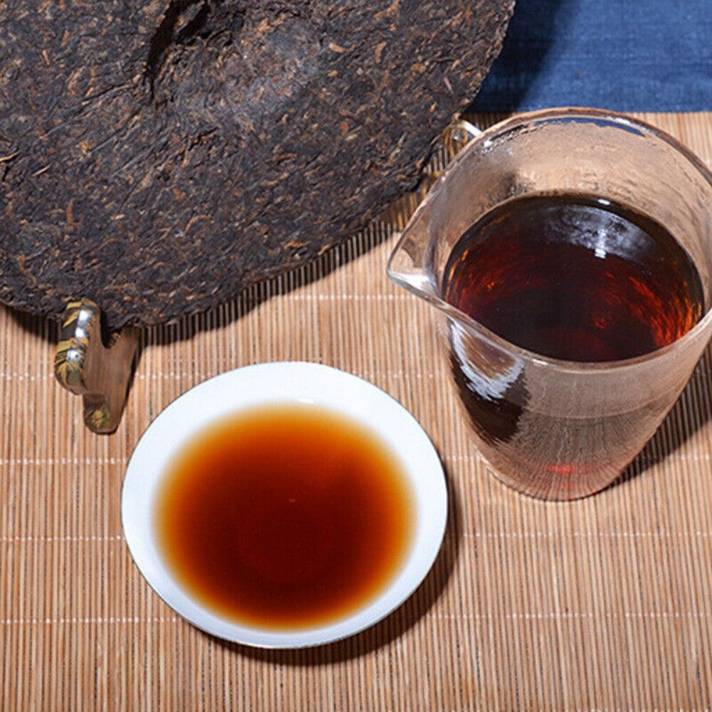 2002 Yunnan Bulang Gongting Ripe Puerh 357g Golden Buds