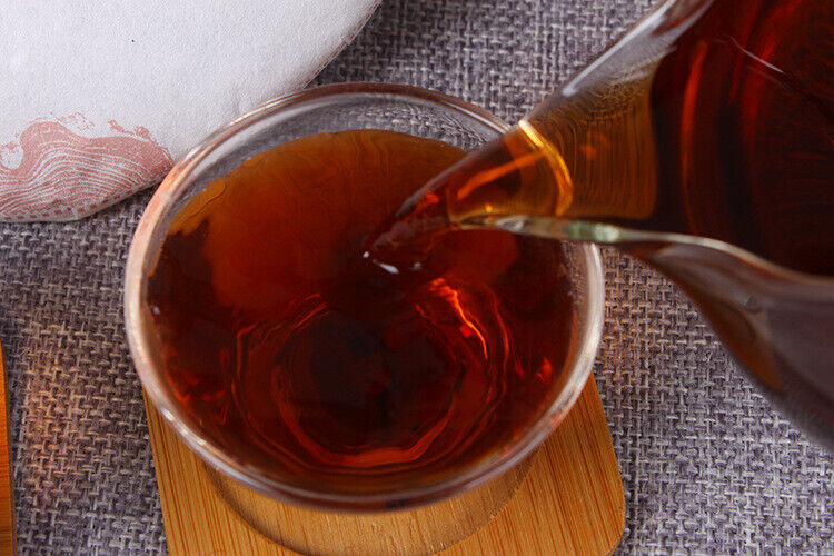 Yunnan Pu'er Ripe Tea 357g Big Golden Bud Ripe Puerh Tea Cake