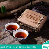 250g Old Pu-erh Tea Cooked Puer Tea Brick Brown Fragrant Brick Menghai Puerh Tea