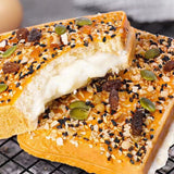 Nutty Rock Toast Sandwich Bread Cheese Layered Soft Snack Meal Replacement