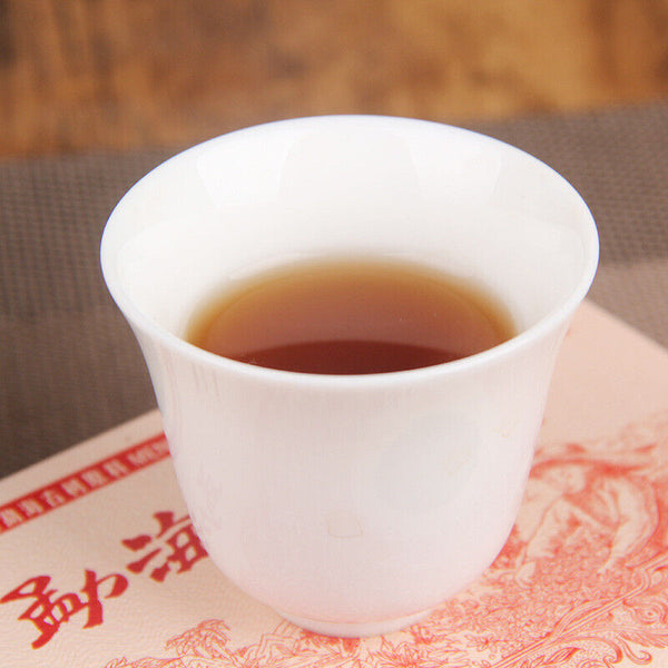 250g Ripe Tea Menghai Golden Brick Pu'er Tea  Ancient Tree Aged Mellow Black Tea