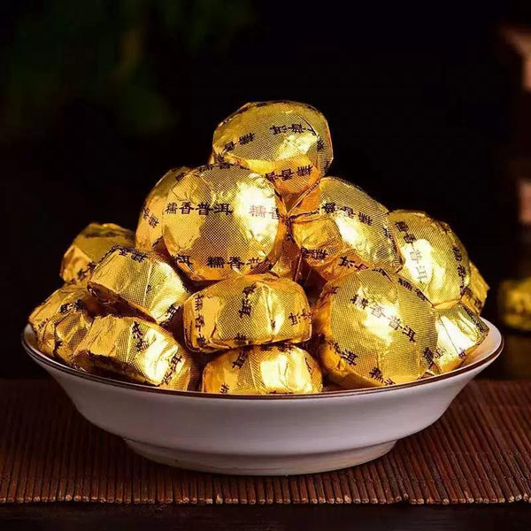 500g Premium Aged Glutinous Rice Fragrant Pu'er Mini Xiaojintuo Tea