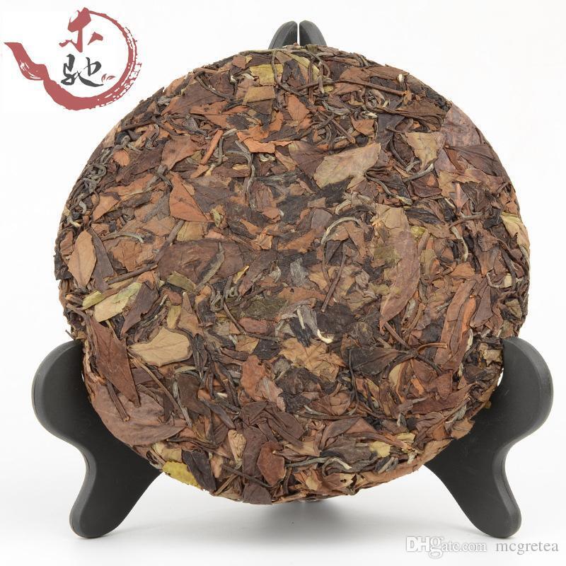 Fuding White Shoumei LaoBaiCha Wild Old White Tea Cake Natural Health Care 300g Main image