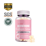 Glutathione Collagen Glow Gummies Collagen Gummies Anti-aging Formula 60 Tablets