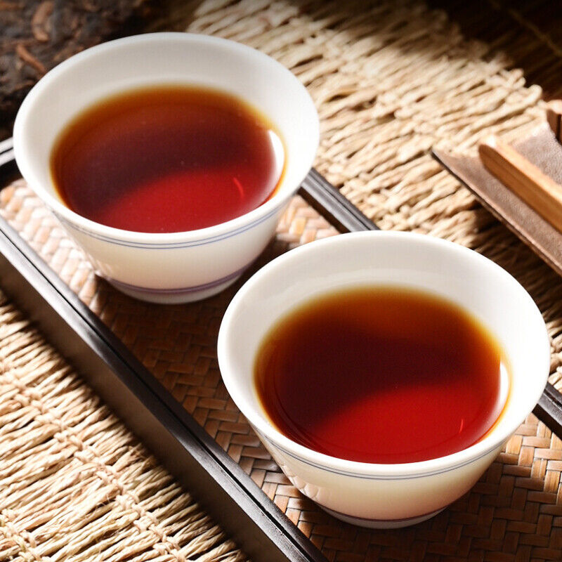 Big Tree Golden Bud Chinese Old Pu-Erh Cooked Tea Cake 357g Pu'er Black Tea