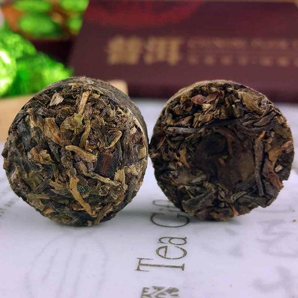 90g Glutinous Rice Flavor Shen Puer Gift Pack,2021/2022 Yr Raw Puer Mini Tuocha