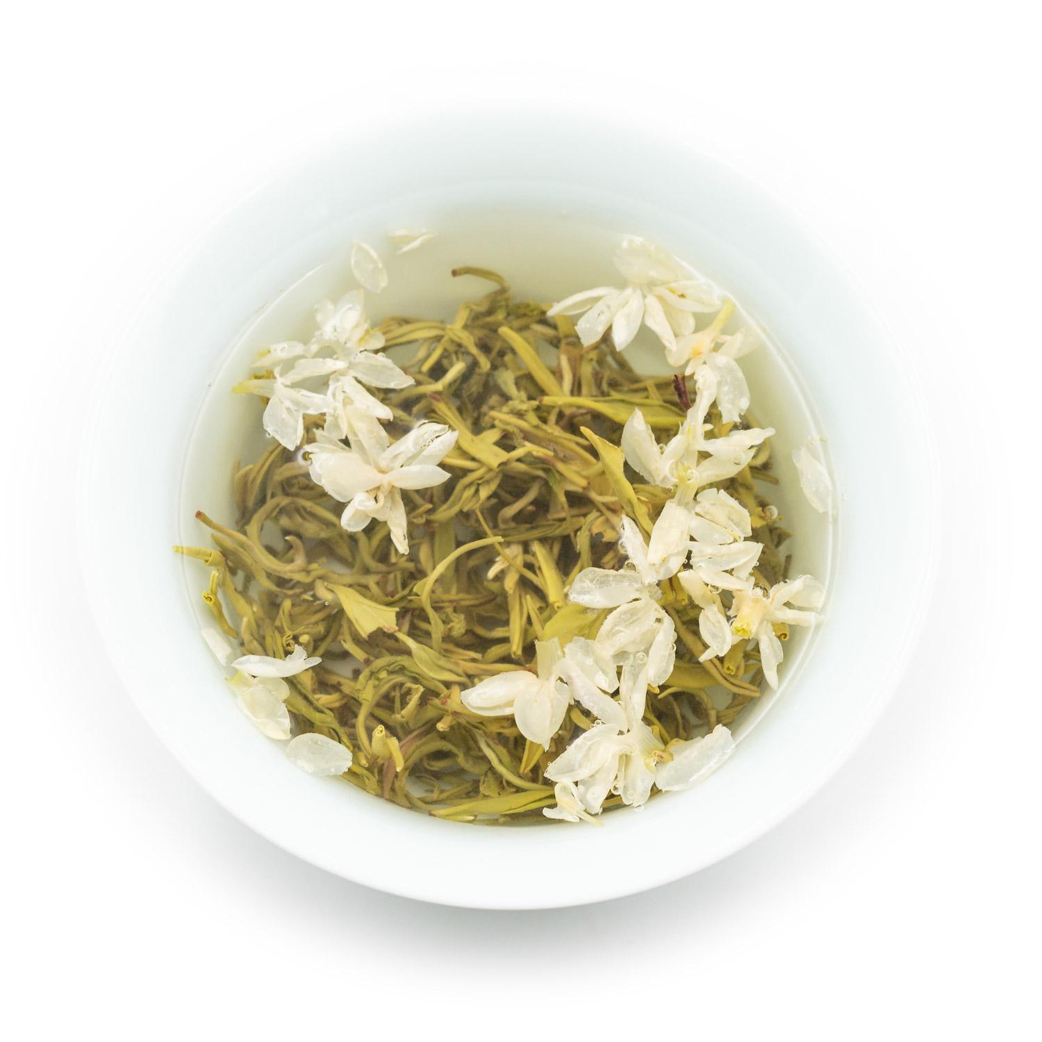 Yuqian 1st Grade Chinese Moli Hua Cha,Bi Tan Piao Xue Jasmine Green Tea