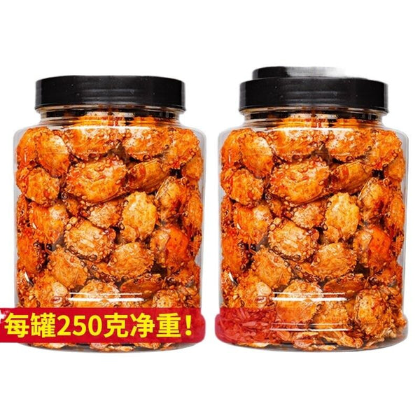 Instant Spicy Small Sea Crab Seafood Snack Ready to Eat 即食香辣小海蟹海鲜小吃甜辣香脆小螃蟹